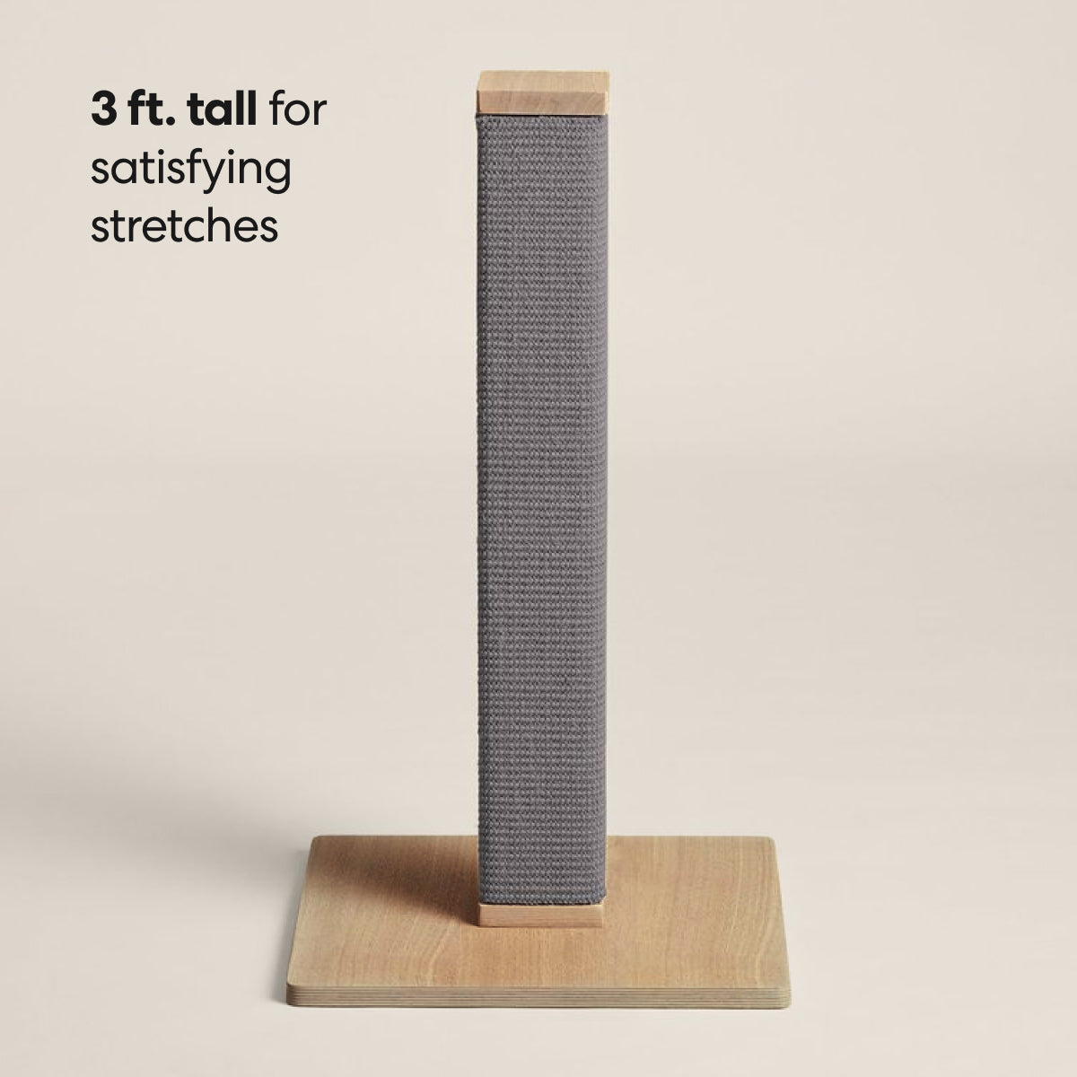 Zip Modern Scratching Post Walnut