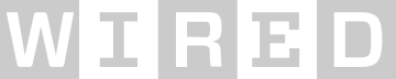 'Wired logo in black text on a gray background.'